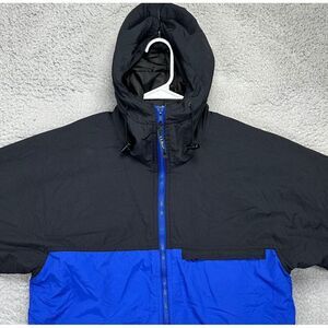 L.L. Bean Jacket Adult Small Trinsulate Blue Colorblock Full Zip Windbreaker Men